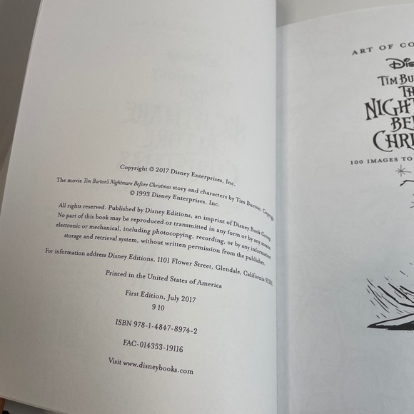 1 Art Of Coloring: Tim Burton's The Nightmare Before Christmas: 100 Images Book - Picture 9 of 16